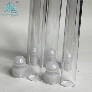 Ống nghiệm nhựa PS 10ml trắng trong có nắp không nhãn túi 100 cái TTC