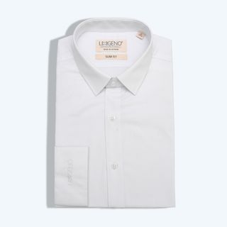 Áo sơ mi dài tay Leegeno Trắng Bambo