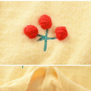 Áo len gile lông cừu bé gái TE2659