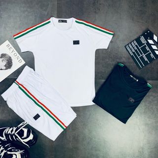 Bộ cộc tay thun viền phối