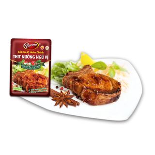 Xốt gia vị Hoàn chỉnh Barona Thịt nướng Ngũ vị gói 80g Thùng 80 gói