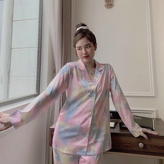 Đồ ngủ đồ mặc nhà tdqd Loang Lụa Quảng Châu