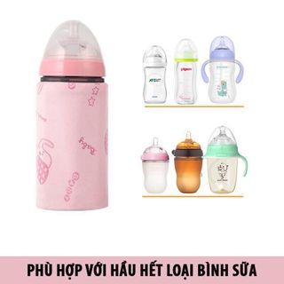 Túi Ủ Bình Sữa Giữ Nhiệt Nhung giá sỉ