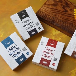 Bột lá nhuộm tóc Ogatic - 100% lá cây móng, cây chàm không hóa chất, hàng Việt Nam sản xuất, lô mới nhất tháng 08.2020