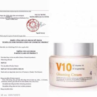 Kem V10 Skina.z Hàn Quốc - Kem dưỡng da ban đêm