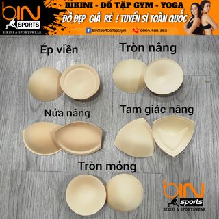 Bộ Mút đệm nâng lót áo bra,áo tập gym, yoga , đồ bơi, bikini nhiều mẫu