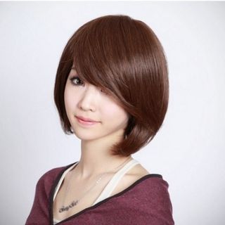 tóc giả nữ T1 ( nâu hạt dẽ )