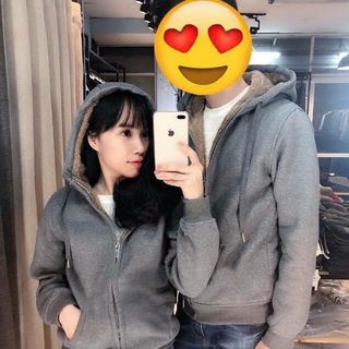 Áo khoác nỉ lót lông cừu