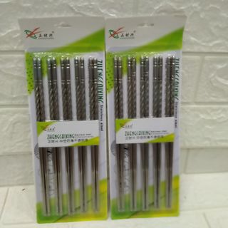 Đũa ăn inox xoắn