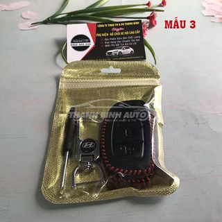 Móc Treo Chìa Khóa Bao Da Logo Xe Huyndai Cao Cấp Mẫu 3 - Thanh Bình Auto