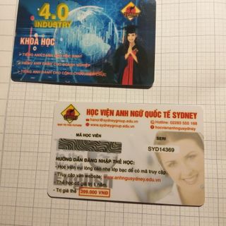 Thẻ học tiếng anh online. Học Viện Anh Ngữ Sydney. Giá siêu tốt.