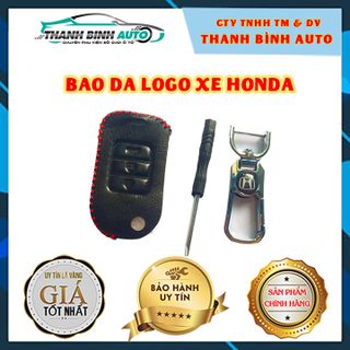 Móc Treo Chìa Khóa Bao Da Logo Xe Honda Cao Cấp Mẫu 1 - Thanh Bình Auto