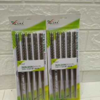 Đũa ăn inox xoắn