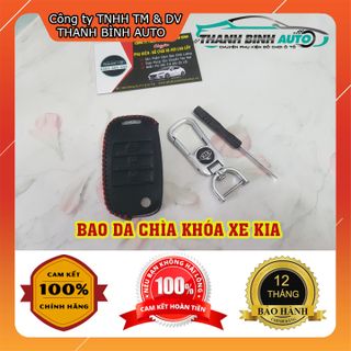 Móc Treo Chìa Khóa Bao Da Logo Xe KIA Cao Cấp Mẫu 2 - Thanh Bình Auto