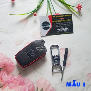 Móc Treo Chìa Khóa Bao Da Logo Xe Toyota Cao Cấp Mẫu 1 - Thanh Bình Auto