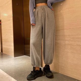 quần nỉ nam nữ - quần nỉ rút chân