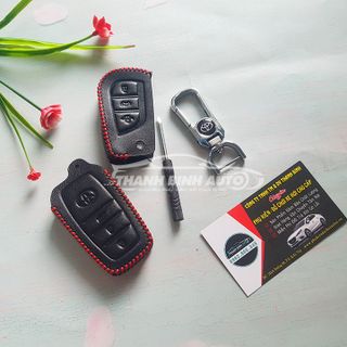 Móc Treo Chìa Khóa Bao Da Logo Xe Toyota Cao Cấp Mẫu 1 - Thanh Bình Auto