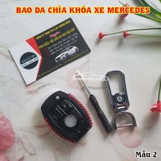 Móc Treo Chìa Khóa Bao Da Logo Xe Mer Cao Cấp Mẫu 2 - Thanh Bình Auto