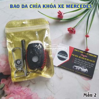 Móc Treo Chìa Khóa Bao Da Logo Xe Mer Cao Cấp Mẫu 2 - Thanh Bình Auto