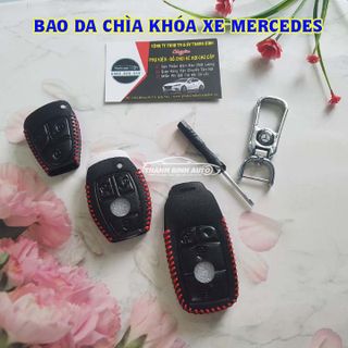 Móc Treo Chìa Khóa Bao Da Logo Xe Mer Cao Cấp Mẫu 2 - Thanh Bình Auto