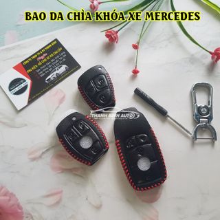 Móc Treo Chìa Khóa Bao Da Logo Xe Mer Cao Cấp Mẫu 2 - Thanh Bình Auto