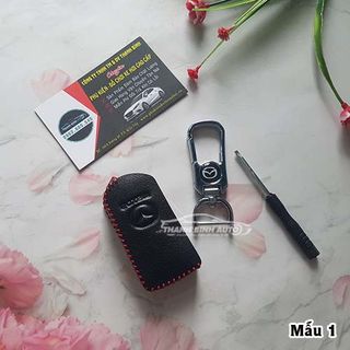 Móc Treo Chìa Khóa Bao Da Logo Xe Mazda Cao Cấp - Thanh Bình Auto