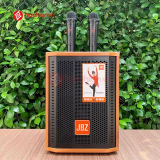 Loa kéo karaoke JBZ-6 2 mic ko dây, 1.5 tấc