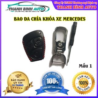 Móc Treo Chìa Khóa Bao Da Logo Xe Mer Cao Cấp Mẫu 1 - Thanh Bình Auto