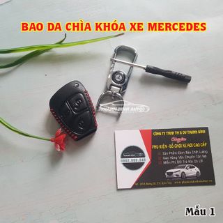 Móc Treo Chìa Khóa Bao Da Logo Xe Mer Cao Cấp Mẫu 1 - Thanh Bình Auto