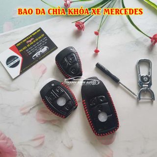 Móc Treo Chìa Khóa Bao Da Logo Xe Mer Cao Cấp Mẫu 1 - Thanh Bình Auto