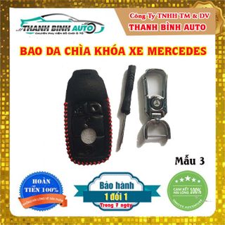 Móc Treo Chìa Khóa Bao Da Logo Xe Mer Cao Cấp Mẫu 3 - Thanh Bình Auto