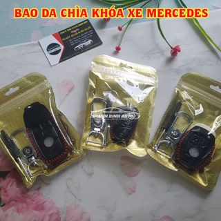 Móc Treo Chìa Khóa Bao Da Logo Xe Mer Cao Cấp Mẫu 3 - Thanh Bình Auto