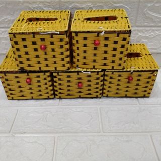 Hộp để giấy ăn vuông mây