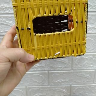 Hộp để giấy ăn vuông mây
