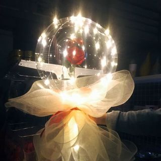 Bong bóng hoa hồng quà tặng 20/10