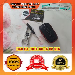 Móc Treo Chìa Khóa Bao Da Logo Xe KIA Cao Cấp Mẫu 3 - Thanh Bình Auto
