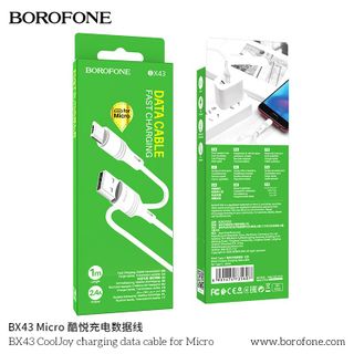 Cáp Sạc Truyền Dữ Liệu BOROFONE BX43 CoolJoy Cổng Micro