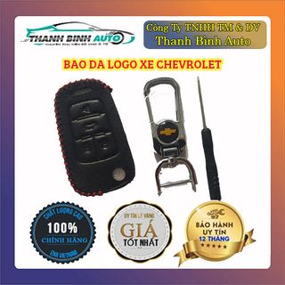 Móc Treo Chìa Khóa Bao Da Logo Xe Chevrolet Cao Cấp Mẫu 2 - Thanh Bình Auto