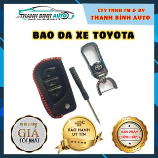 Móc Treo Chìa Khóa Bao Da Logo Xe Toyota Cao Cấp Mẫu 2 - Thanh Bình Auto