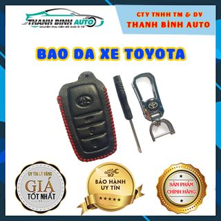 Móc Treo Chìa Khóa Bao Da Logo Xe Toyota Cao Cấp Mẫu 1 - Thanh Bình Auto