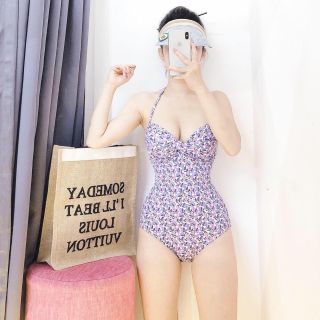 Đồ Bơi Nữ Đi Biển Một Mảnh Màu Đen Freesize BHV034