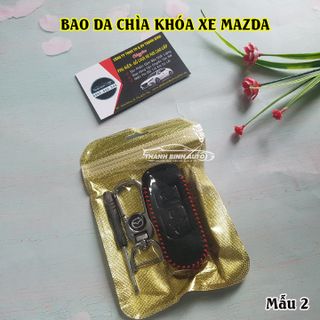Móc Treo Chìa Khóa Bao Da Logo Xe Mazda Cao Cấp Mẫu 2 - Thanh Bình Auto