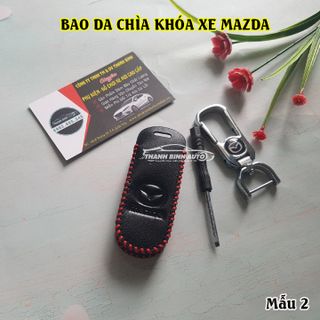 Móc Treo Chìa Khóa Bao Da Logo Xe Mazda Cao Cấp Mẫu 2 - Thanh Bình Auto