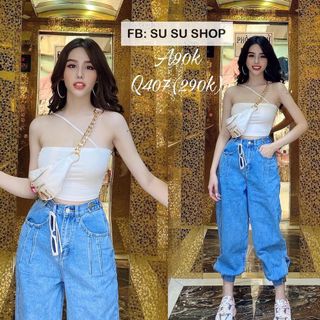 Quần kiểu jean không co giãn