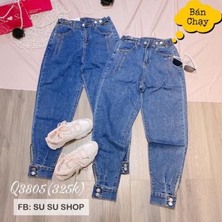 Quần kiểu jean không co giãn
