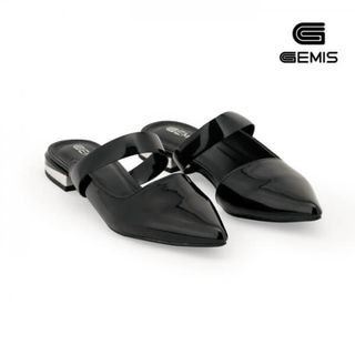 GIày Hở Hậu 2cm Da Bóng GEMIS