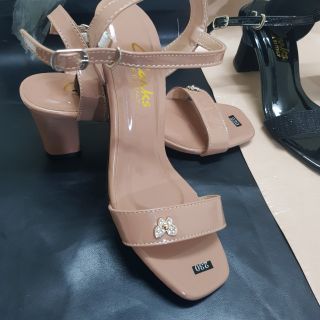 Giày Sandal Cao Gót 7cm Mix Nhiều Màu - Đính cánh bướm cực CUTE