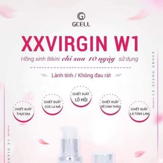 Kem làm hồng vùng Bikini (vùng kín) XXvirgin W1 - Size 15ml