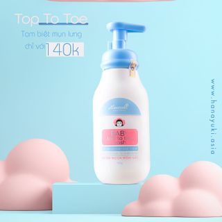 Sữa tắm gội em bé hanayuki top to toe giá sỉ