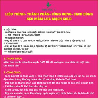 Combo 5 kẹo mầm nở ngực lúa mạch gold 37 -